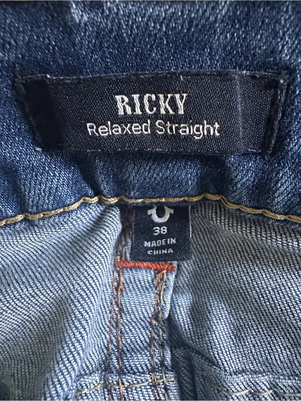 True Religion Men's Medium Blue Straight Jeans